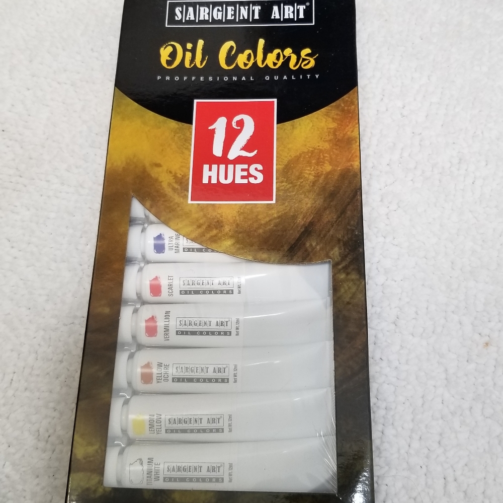 Sargent Art Oil Paint NWT 12 Colors